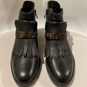 COACH black leather booties
